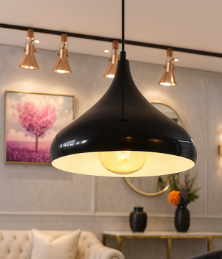 베스킨 1등 펜던트조명 P/D 흑+백