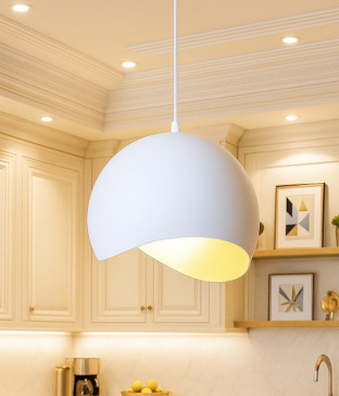 웨이브 1등 펜던트조명 P/D 백+노