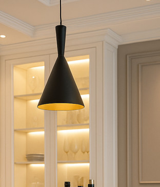 칵테일 꼬깔 1등 펜던트조명 P/D 블랙