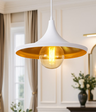 칵테일 나팔 1등 펜던트조명 P/D 화이트