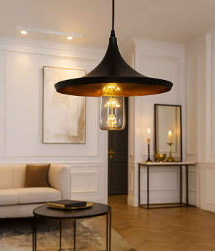 칵테일 나팔 1등 펜던트조명 P/D 블랙