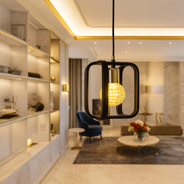 6772-1D 1등 펜던트조명 P/D 블랙+골드