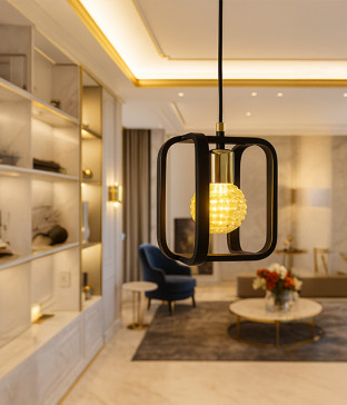 6772-1D 1등 펜던트조명 P/D 블랙+골드